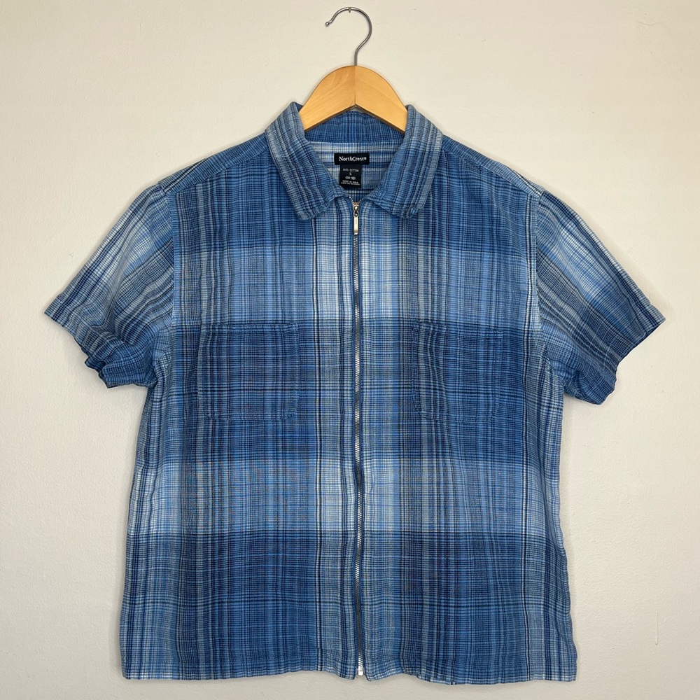 Vintage Style Flannel Zip-Up